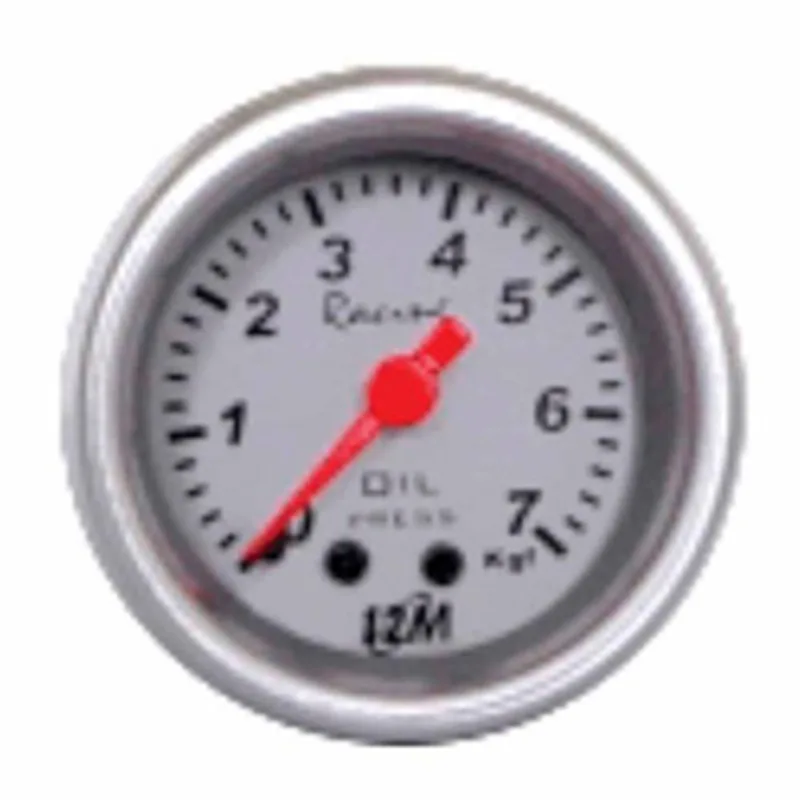 12M02367 Indicador De Pressão Óleo 52Mm Universal Fundo E Aro De Alumínio Escala 0 A 7 Kgf Fornec: