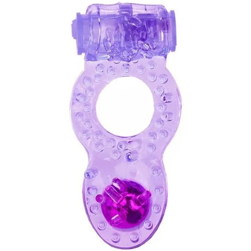 Anel Peniano com Vibrador Fosforescente com Perola K Import & Export - Miess