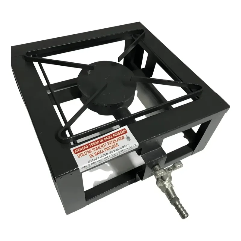 Fogão Industrial 1 Boca Baixa Pressão de Mesa 20x20 - MR Fogões