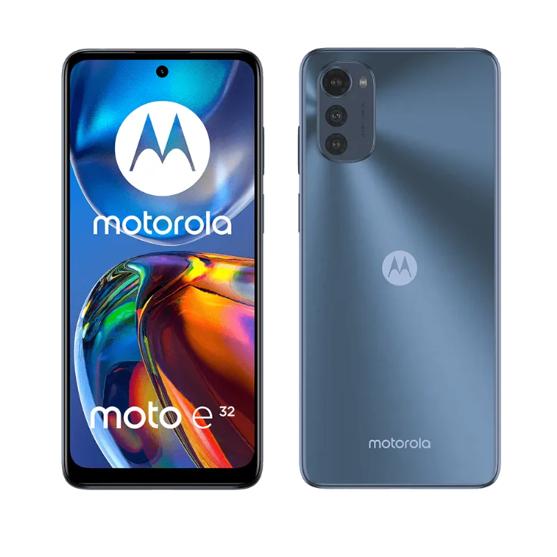 Reembalado Smartphone Motorola Moto E32 64GB 4G Wi-Fi Tela 6.5'' Dual Chip 4GB RAM Câmera Tripla + Selfie 8MP Grafite