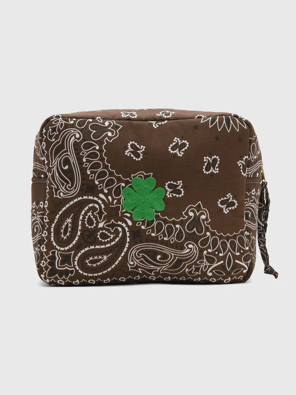 Call It By Your Name Maxi Rectangle Toiletry Bag O/S / TREFLE/ALL MARRON