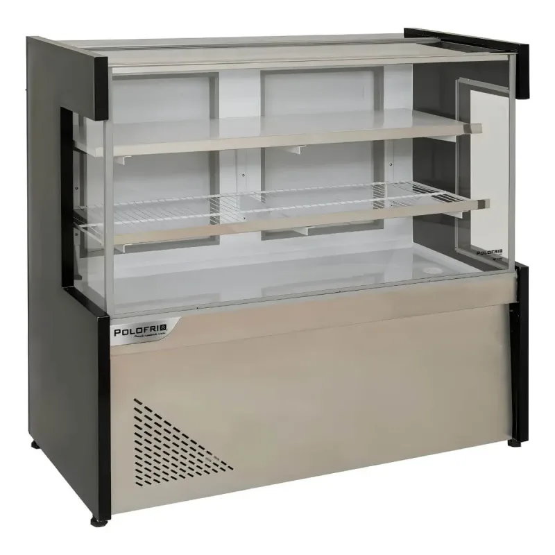 Balcão Refrigerado 1,50 m New Premium 2 Portas Frontal de Vidro 127V com LED - Polofrio