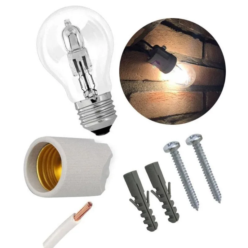 Kit Iluminação Para Churrasqueira Fácil Montagem 127v 100w