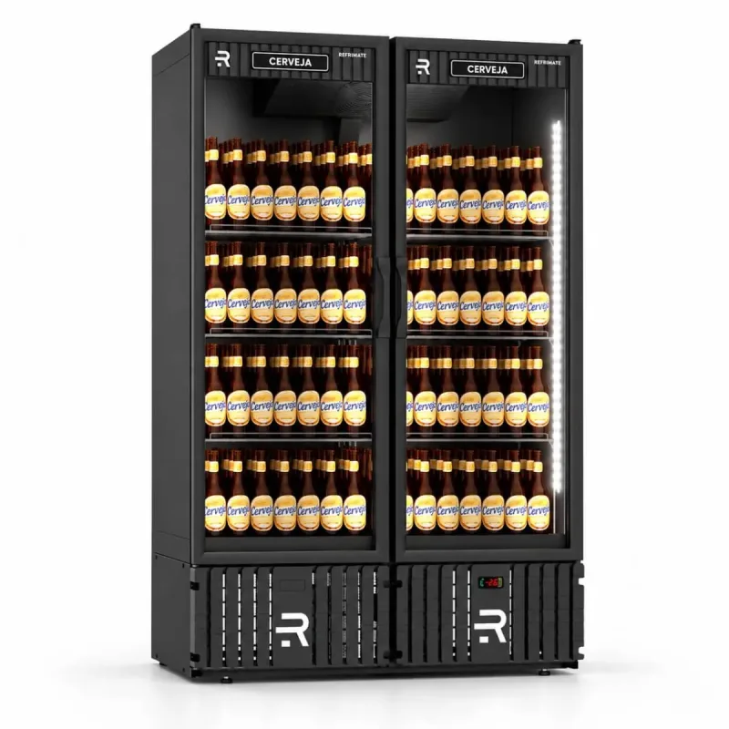 Visa Cooler Cerveja 1300L Porta de Vidro Aquecida 220V - Refrimate