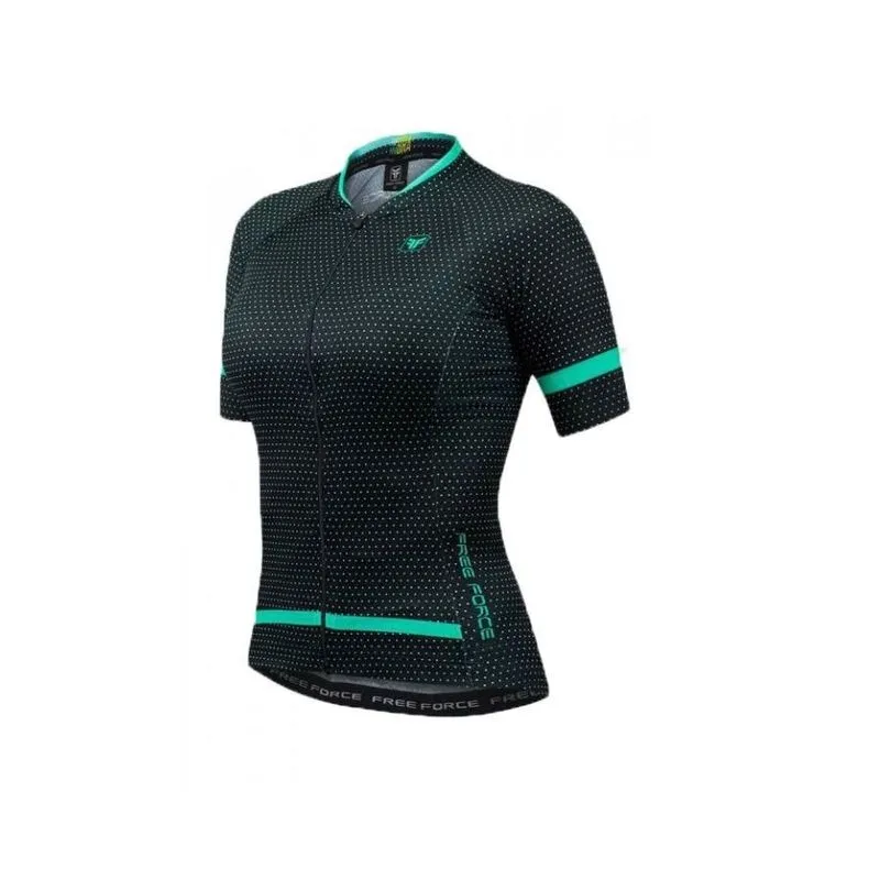 Camisa ciclismo feminina Free Force Sport Chic P / Preto