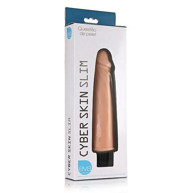 Vibrador Cyber Skin Slim - Realístico - Eva Collection Adão e Eva - Miess