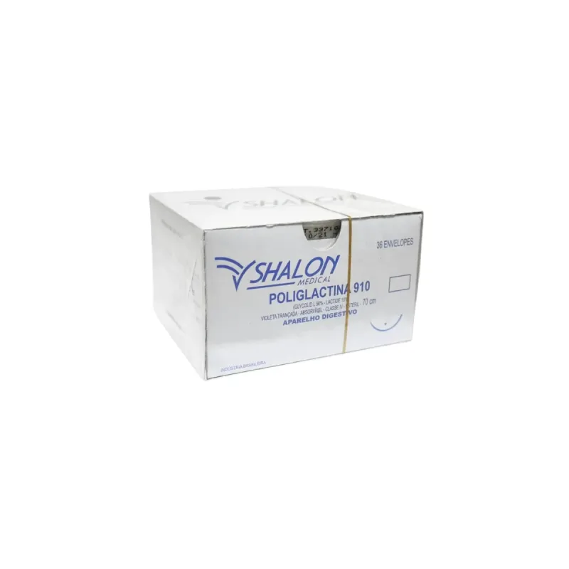 FIO Poliglactina 3-0 C/AG 1/2 2,5CM Cir.cil 70CM L530MR25E - Shalon