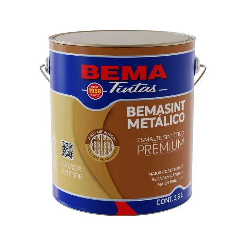 Esmalte Metálico Bemasint 3,6l - Ouro Vermelho