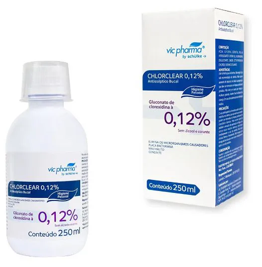 Clorexidina 0,12% Chlorclear 250ML (Antisséptico Bucal) Vicpharma