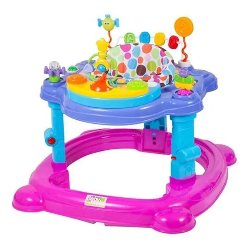 Andador Versátil - Centro De Atividades - Styll Baby - Rosa
