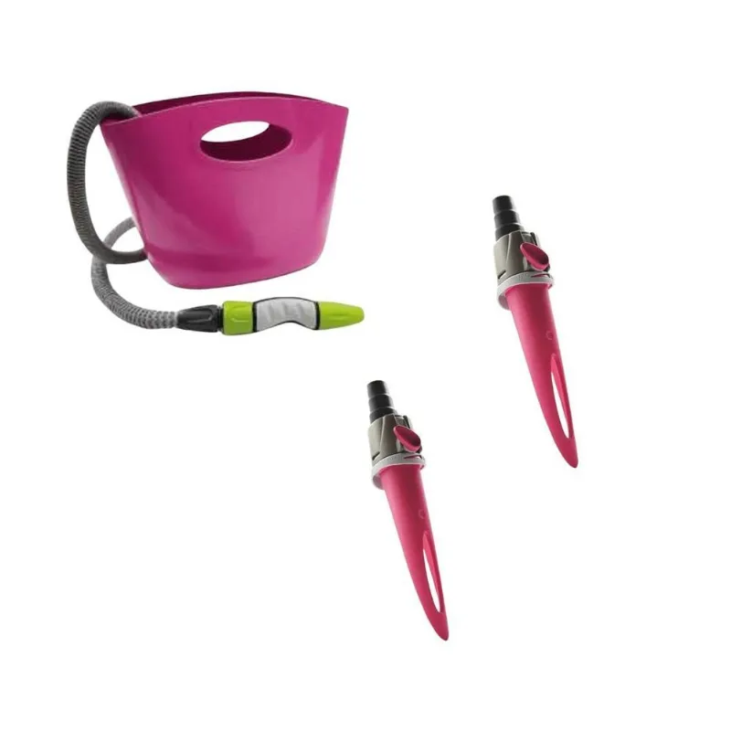 Conjunto Aquapop Fucsia + 2 Regadores Aquaflora G.f.