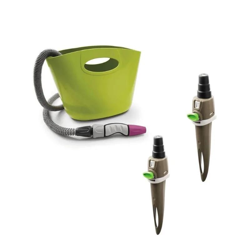 Conjunto Aquapop Verde + 2 Regadores Aquaflora G.f.