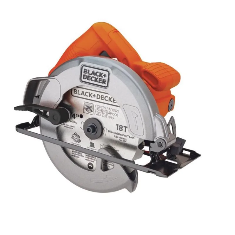 Serra circular elétrica Black + Decker CS1004 1400W laranja 220v