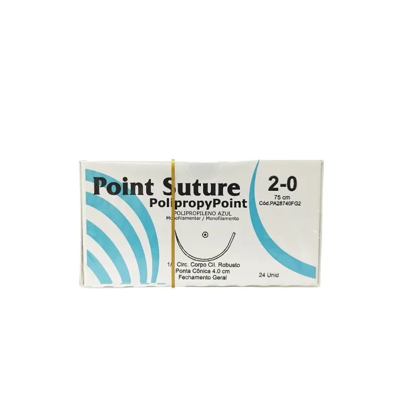 FIO Polipropileno 2-0 AZ 75CM AG 1/2 4,0CM (PA28740FG2) Point