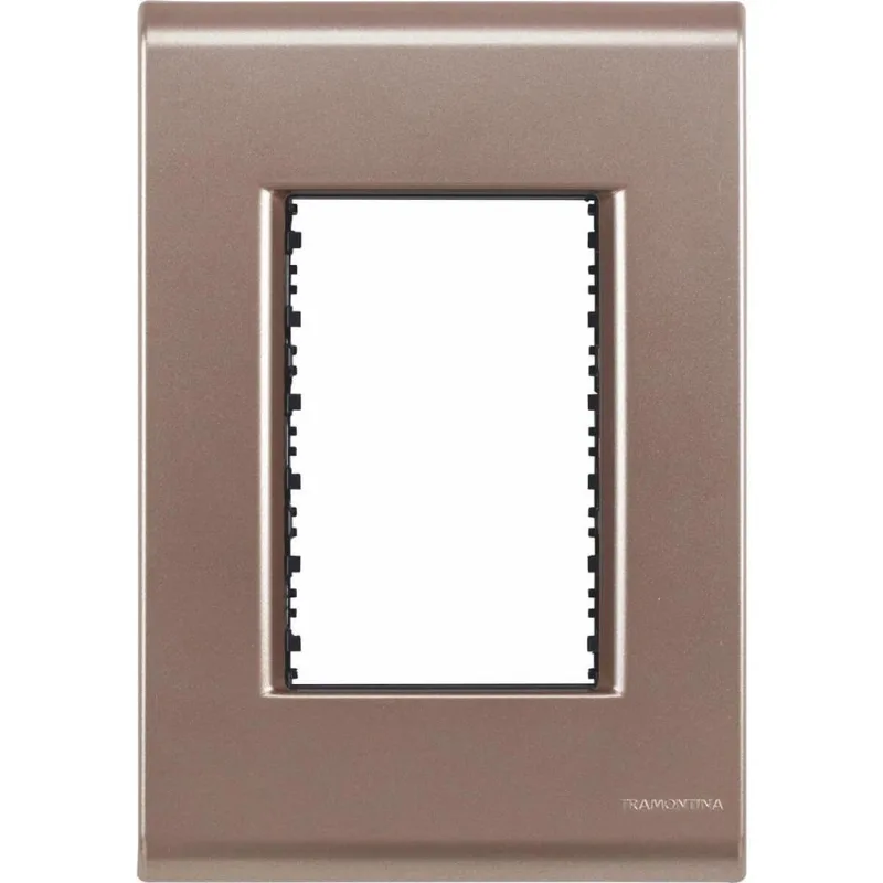 Placa Para 3 Módulos 4x2 Tramontina Liz Ouro Velho