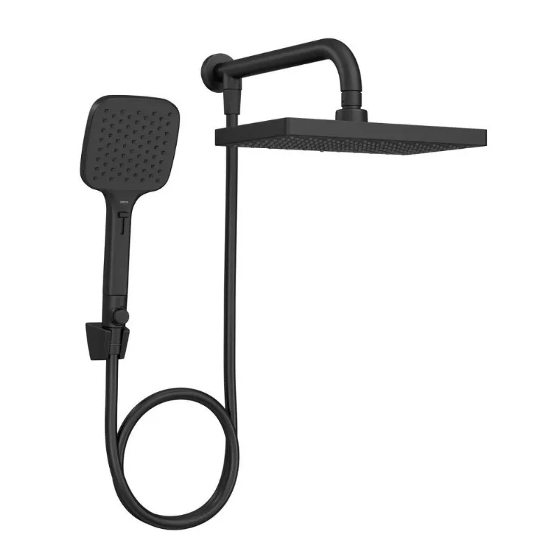 Chuveiro com desviador e ducha manual Flex Black Matte 2086.BL.DES.MT Deca