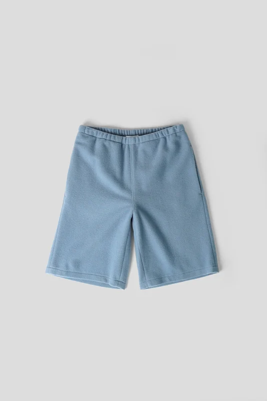 SHORT NATURAL FLEECE BLEU CLAIR S