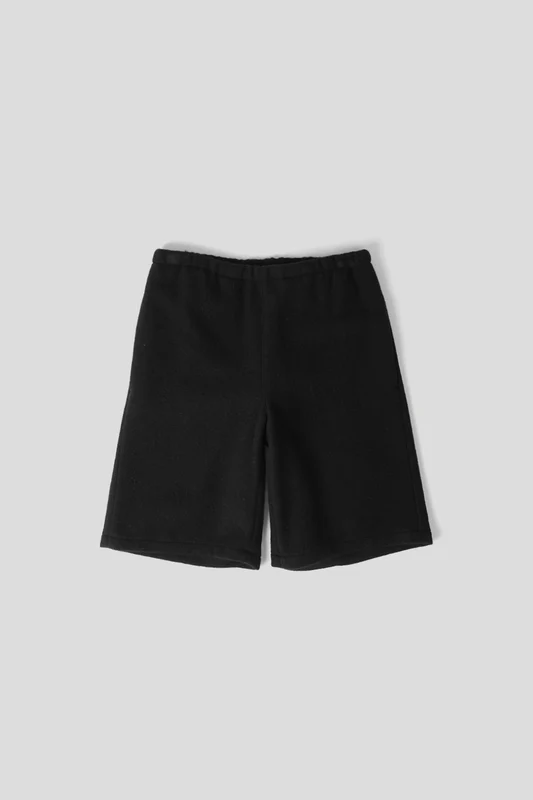 SHORT NATURAL FLEECE NOIR L