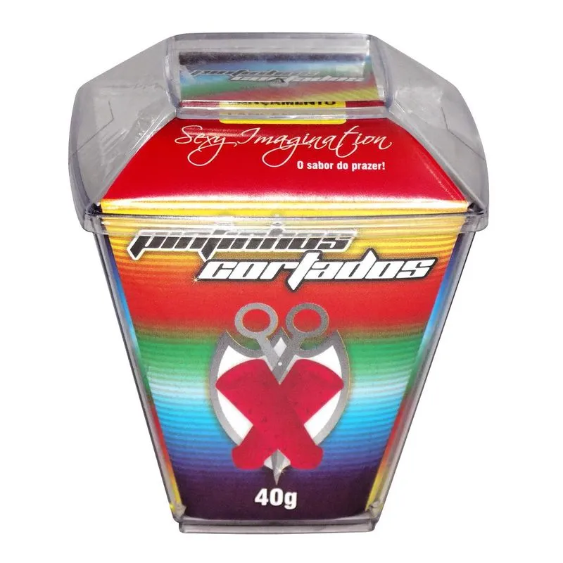Pintinhos Cortados Coloridos 40g Doces Sensuais Sexy Imagination - Miess