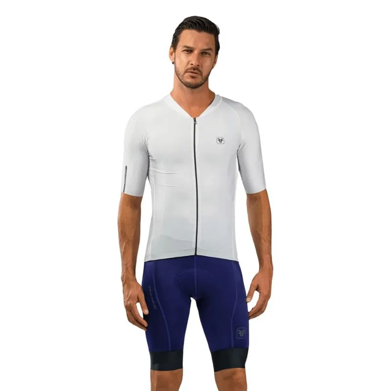 Camisa ciclismo masculina Free Force Training White slim fit GG / Branco