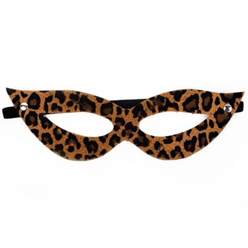 Máscara de Pelúcia com Estampa em Leopardo Dominatrixxx