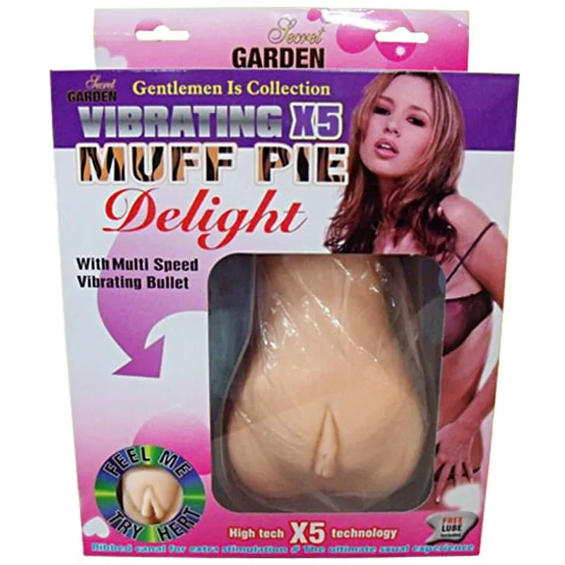 Masturbador Vagina em CyberSkin com Bullet Vibrador Muff Pie - Miess