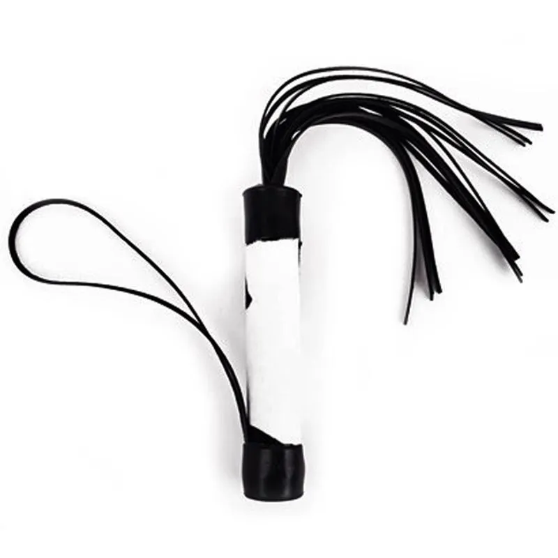 Chicote com Estampa de Pelúcia em Vaquinha 20cm Dominatrixxx
