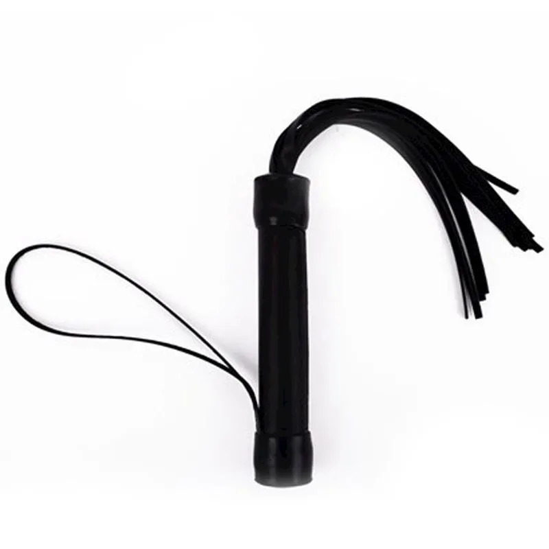 Chicote Tiras 20cm Dominatrixxx Chicote Tiras 20cm Preto Dominatrixxx
