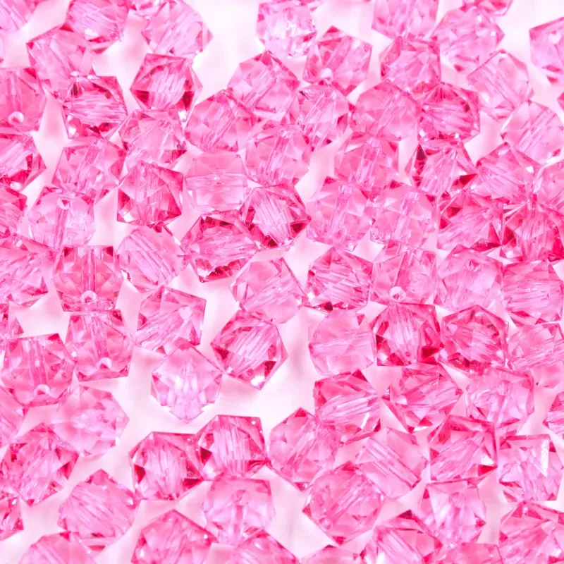Quadrado Passante 08MM em Acrilico com 500GR 007 - Rosa Pink