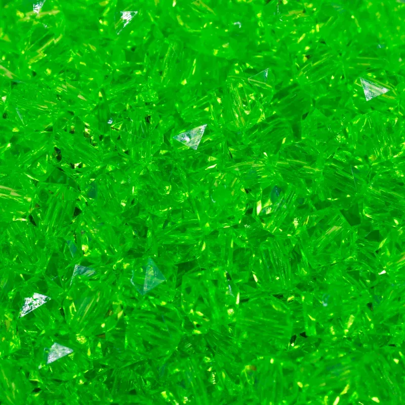 Quadrado Passante 08MM em Acrilico com 500GR 036 - Verde 036
