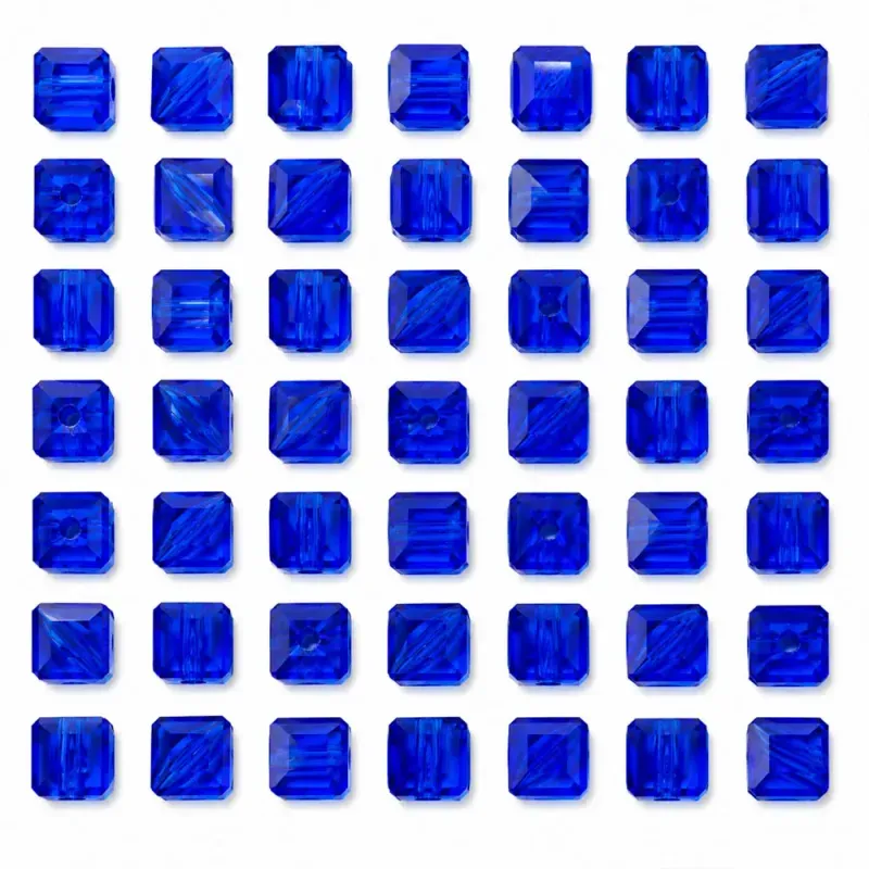 Quadrado Passante 08MM em Acrilico com 500GR 237 - Azul Royal