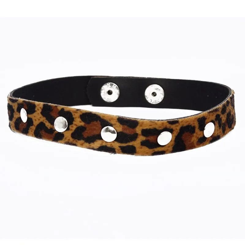 Gargantilha Estampada em Leopardo Dominatrixxx