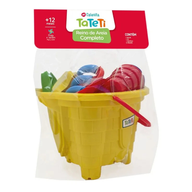 Baldinho de Praia - Reino de Areia Completo - Amarelo TA TE TI INDUSTRIA E