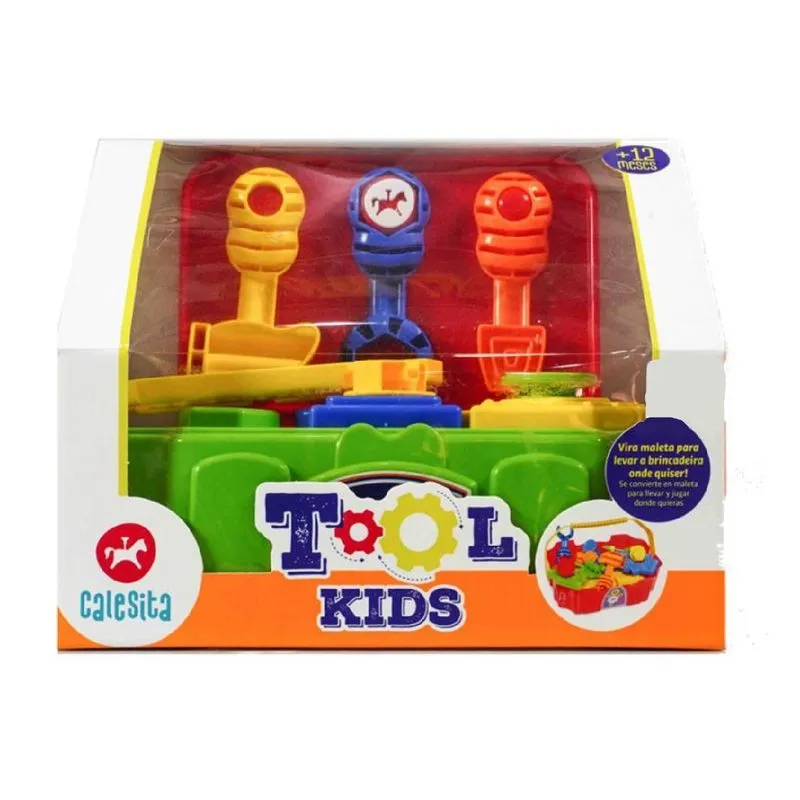 Maleta - Mini Bancada - Ferramentas - Tool Kids - Verde TA TE TI INDUSTRIA E