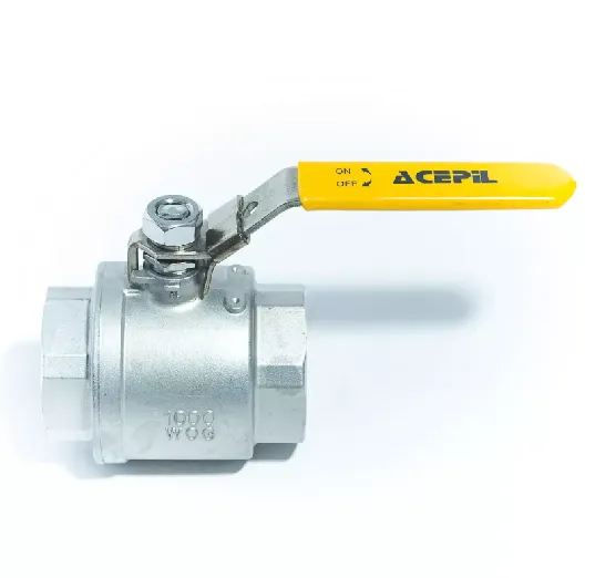 VALVULA ESFERA FF BI-PART PP TI INOX 304 3/4 BSP