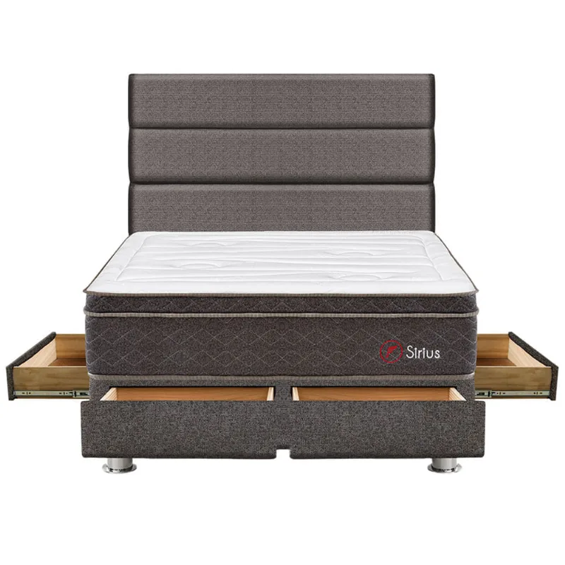 Dormitorio FORLI Sirius King 4 Cajones Marrón