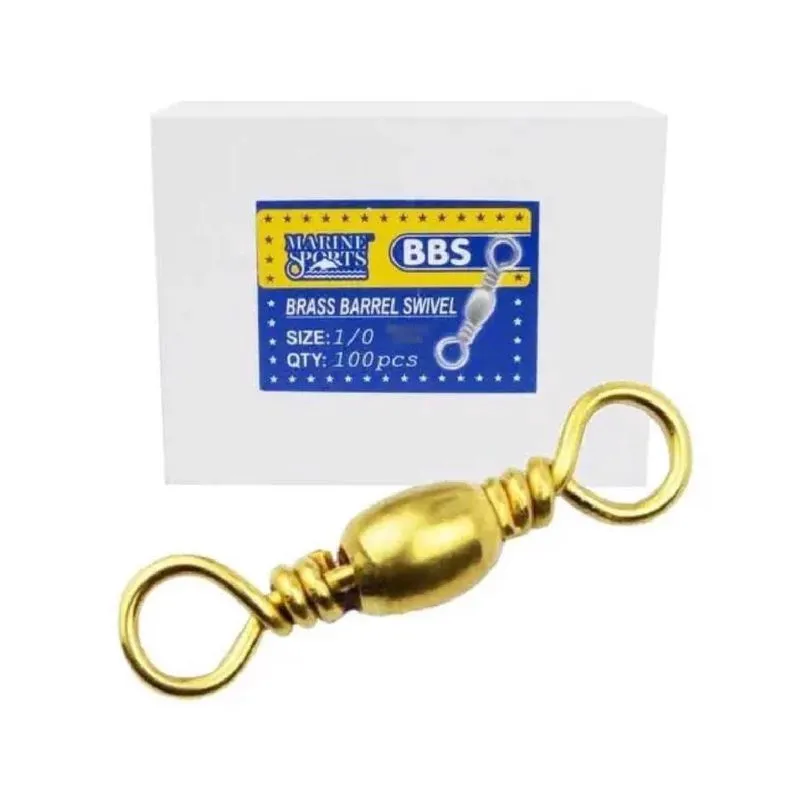 Girador Destorcedor Marine Bbs Size N1 3Cm 100Pc Dourado