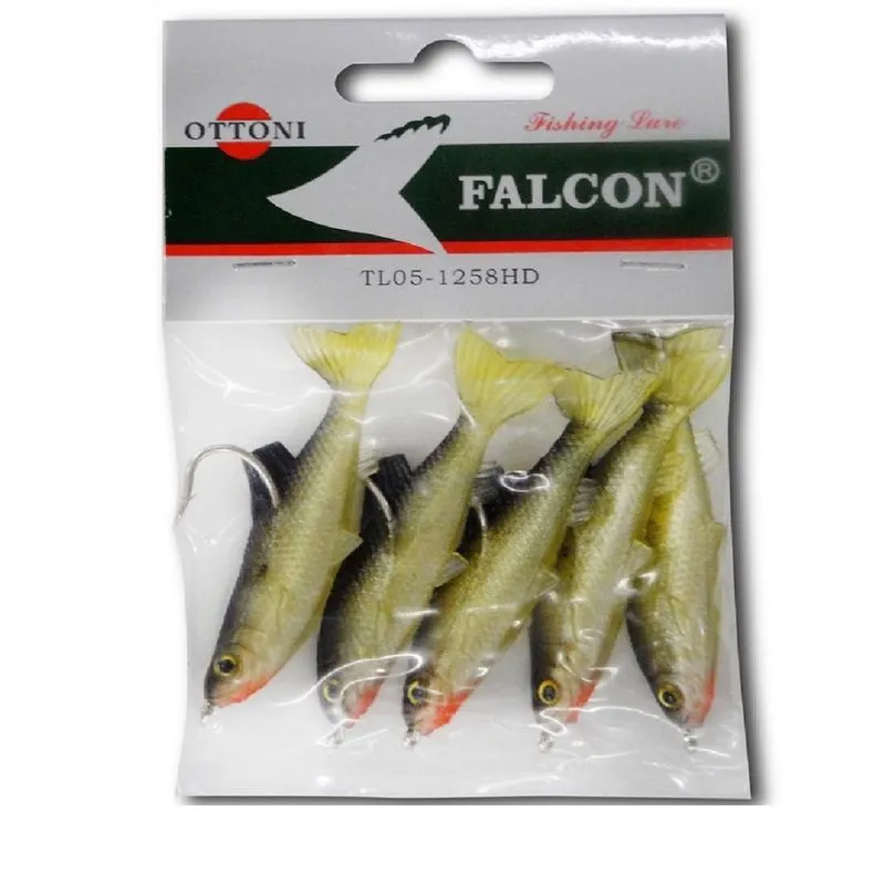 Isca Artificial Modelo Peixe Silicone Ottoni Tl05-1258Hd C/5