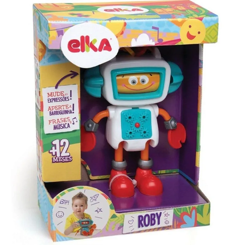 Roby Robo de Atividades - Branco ELKA