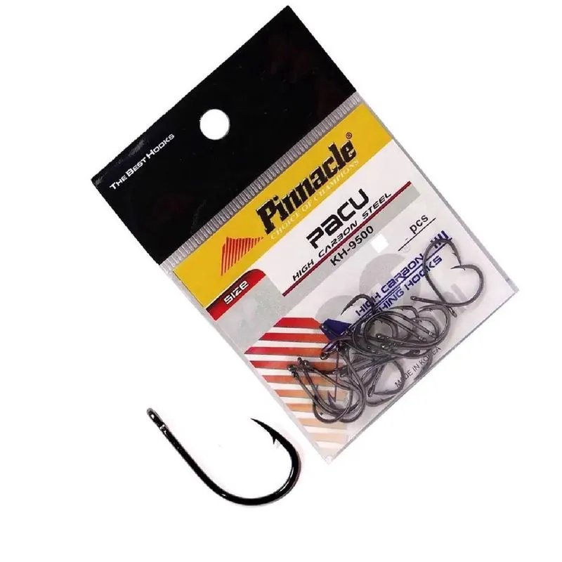 Anzol Pinnacle Carbon Black Chinu Sure Size 6 Kh-10025 20Pc