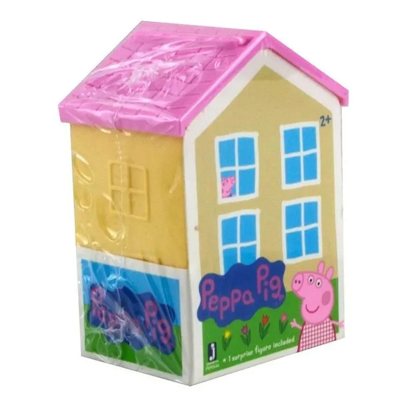 Casa Surpresa da Peppa Pig - Figura Surpresa - Telhado Rosa SUNNY BRINQUEDOS