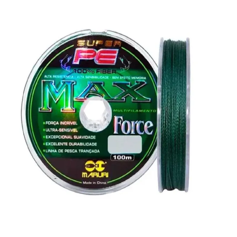 Linha Pesca Multifilamento Maruri Max Force 4x 0.14mm - 100m