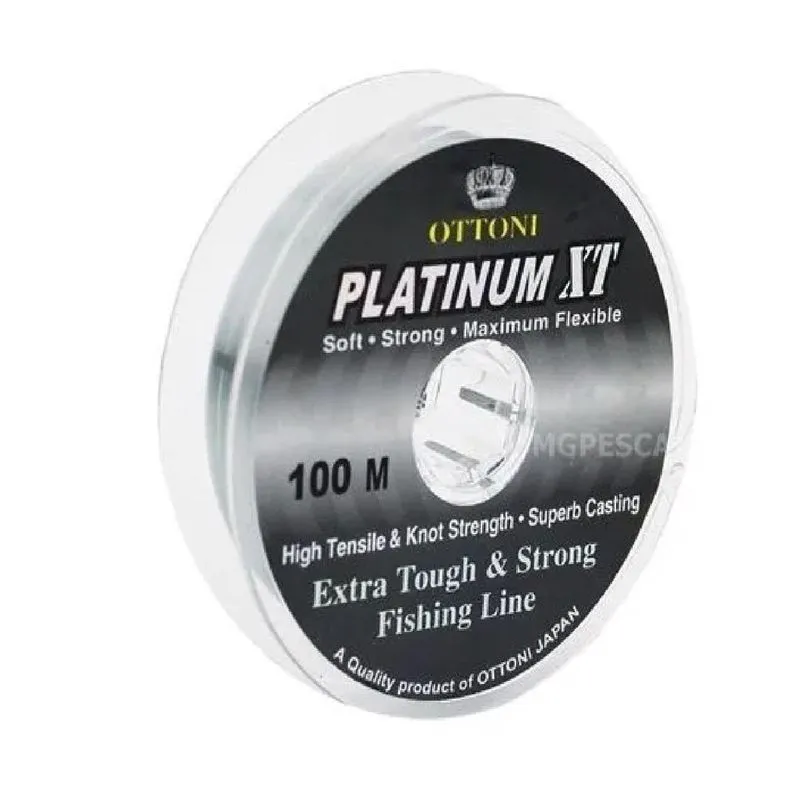 Linha Monofilamento Platinum Xt - 0,60mm 96lb 100 Metros