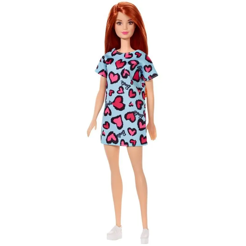 Boneca Barbie Fashion And Beauty - Vestido Verde Com Coracoes Vermelhos MATTEL