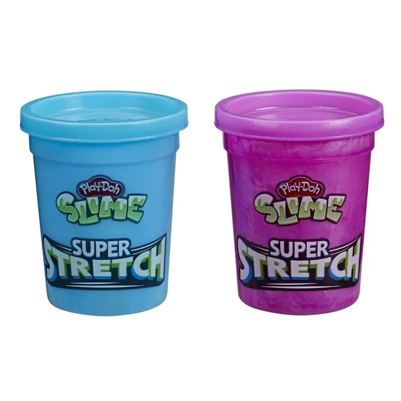 Massa de Modelar - Play-Doh - Slime Super Stretch - Azul e Roxo HASBRO