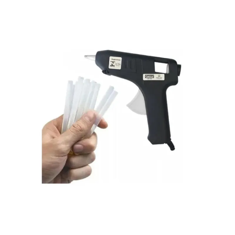 Kit Pistola De Cola Quente Bivolt 40W + 10 Bastões De Cola