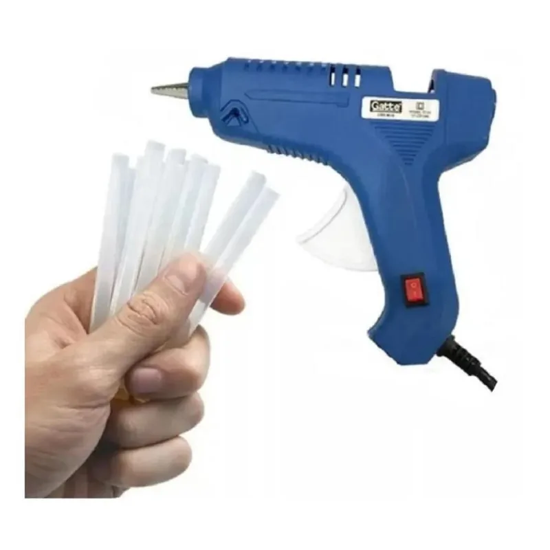 Kit Pistola De Cola Quente Bivolt 40W + 10 Bastões De Cola