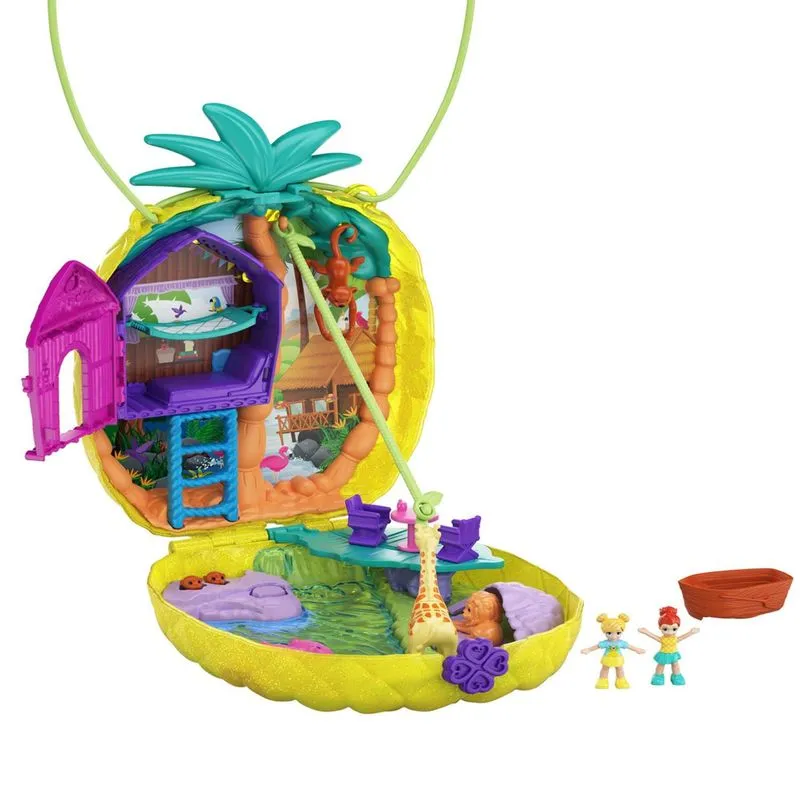 Mini Figura Polly Pocket - Bolsa de Abacaxi Tropical MATTEL