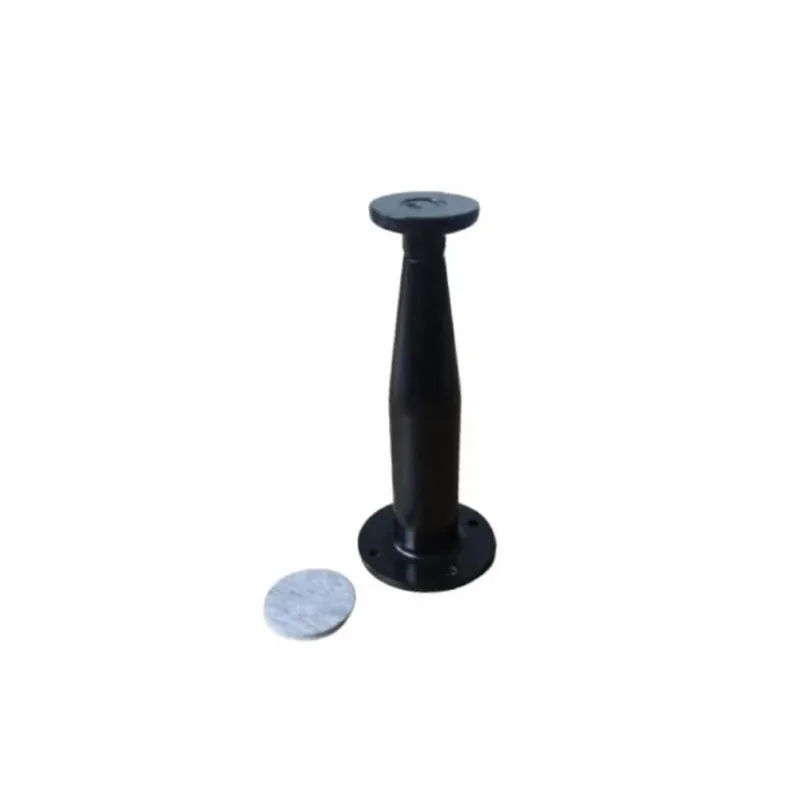 Pé De Armário Távola Alumínio P/Móveis 12Cm Preto Regulável