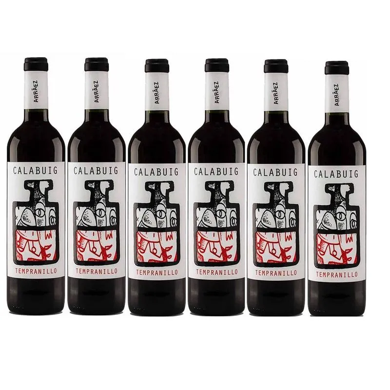 Kit 6 Vinho Calabuig Tempranillo Tinto 750ml